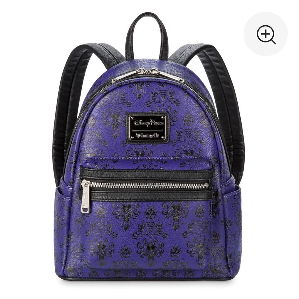 Disney Haunted Mansion Mini Leather Backpack By Loungefly